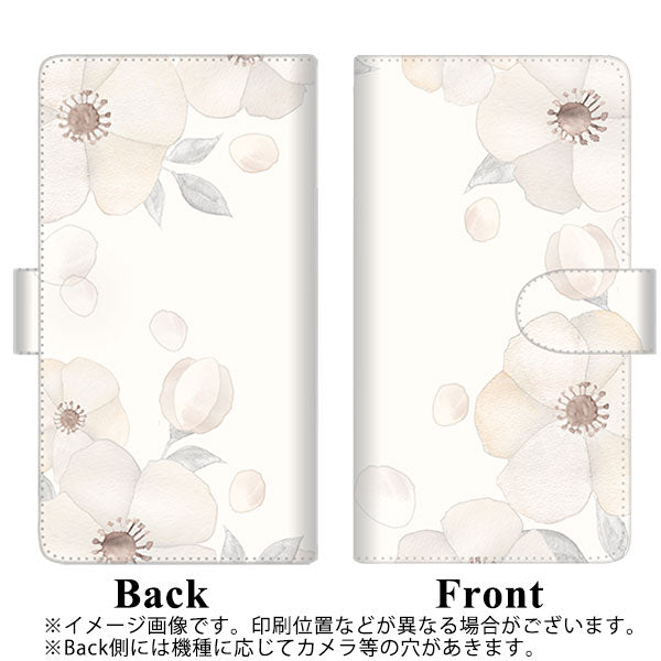 HUAWEI（ファーウェイ）P10 lite WAS-LX2J 高画質仕上げ プリント手帳型ケース(通常型)【SC952 ドゥ・フルール（セピア）】