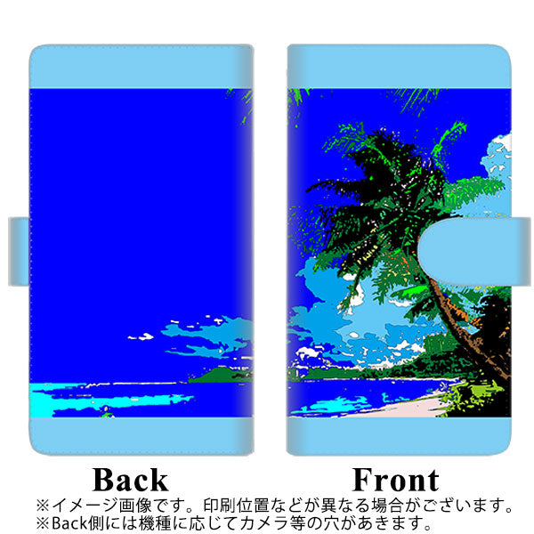 SoftBank アクオスR 605SH 高画質仕上げ プリント手帳型ケース(通常型)【YC980 トロピカル01】