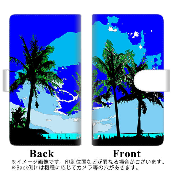 softbank エクスペリア8 902SO 高画質仕上げ プリント手帳型ケース(通常型)【YC981 トロピカル02】