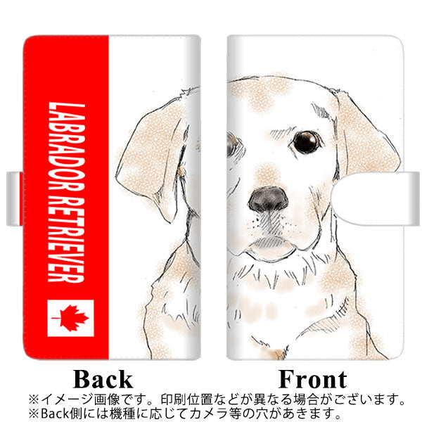 アクオス センス3 ライト SH-RM12 高画質仕上げ プリント手帳型ケース(通常型)【YD821 ラブラドールレトリバー02】
