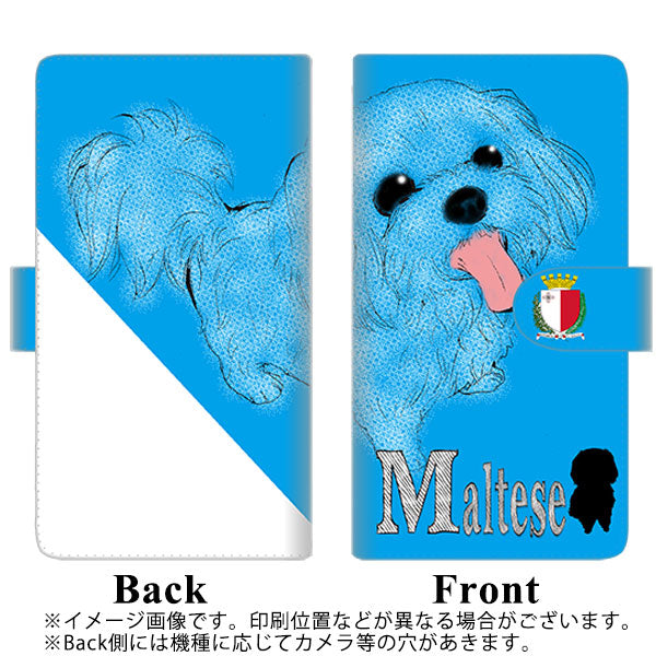iPhone13 Pro 高画質仕上げ プリント手帳型ケース(通常型)【YD844 マルチーズ03】