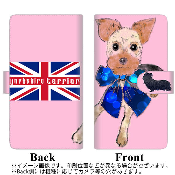 SIMフリー Xiaomi（シャオミ）Redmi 9T 高画質仕上げ プリント手帳型ケース(通常型)【YD848 ヨークシャテリア03】