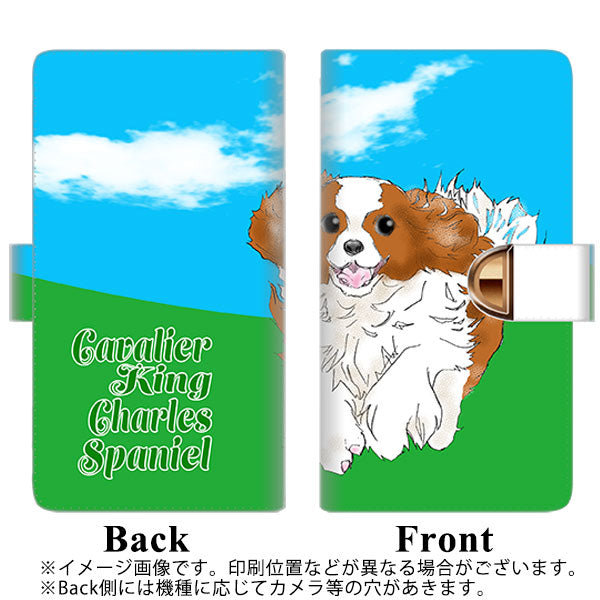 iPhone14 Pro Max 高画質仕上げ プリント手帳型ケース(通常型)【YD887 キャバリアキングチャールズスパニエル03】