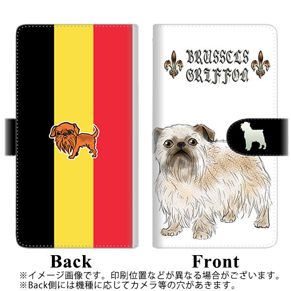 Redmi Note 10 JE XIG02 au 高画質仕上げ プリント手帳型ケース(通常型)【YE811 ブリュッセルグリフォン02】