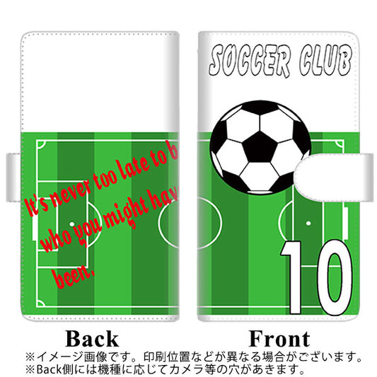 HUAWEI P40 lite 5G CDY-NA9A YE852 サッカー部 通常型 プリント手帳型ケース