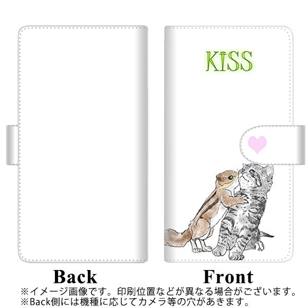 au ギャラクシーS20 ウルトラ 5G SCG03 高画質仕上げ プリント手帳型ケース(通常型)【YE911 キス01】
