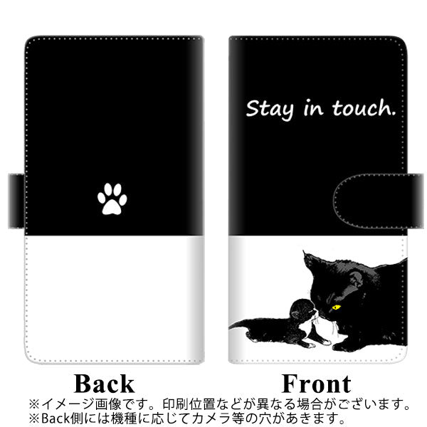 docomo アローズ ビー F-04K 高画質仕上げ プリント手帳型ケース(通常型)【YF989 ミャウ010】