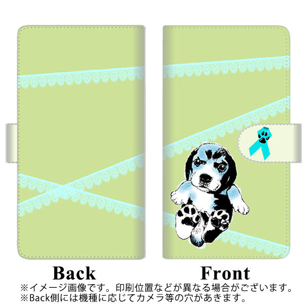SoftBank LG V60 ThinQ 5G A001LG 高画質仕上げ プリント手帳型ケース(通常型)【YF992 バウワウ03】