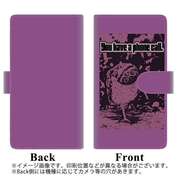 SIMフリー オッポ Reno5 A 高画質仕上げ プリント手帳型ケース(通常型)【YG803 アウル04】