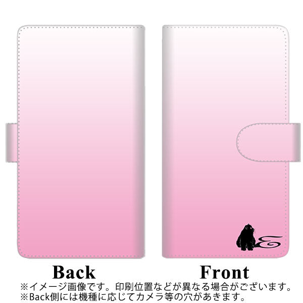 SIMフリー オッポ Reno5 A 高画質仕上げ プリント手帳型ケース(通常型)【YI846 イニシャル ネコ E】