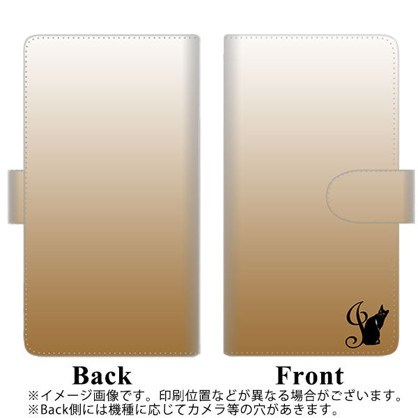 SoftBank アクオスR 605SH 高画質仕上げ プリント手帳型ケース(通常型)【YI851 イニシャル ネコ J】