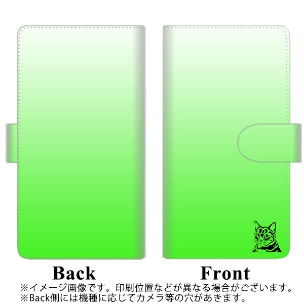 softbank エクスペリア8 902SO 高画質仕上げ プリント手帳型ケース(通常型)【YI864 イニシャル ネコ W】