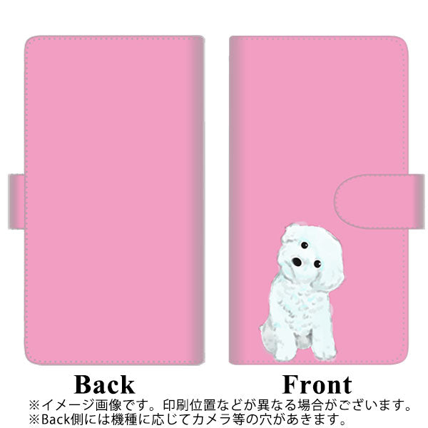 Redmi Note 11 高画質仕上げ プリント手帳型ケース(通常型)【YJ069 トイプードルホワイト（ピンク）】