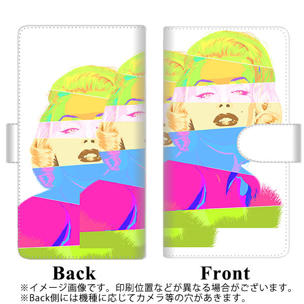 Galaxy S22 Ultra SCG14 au 高画質仕上げ プリント手帳型ケース(通常型)【YJ208 マリリンモンローデザイン（A）】