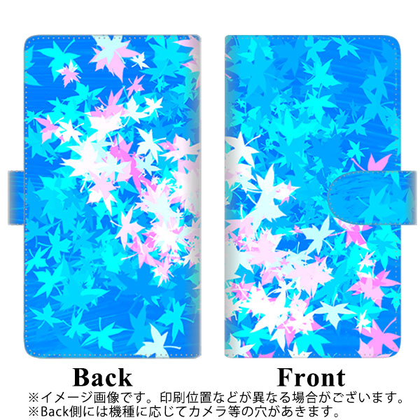シンプルスマホ6 A201SH SoftBank 高画質仕上げ プリント手帳型ケース(通常型)【YJ290 デザインもみじ】