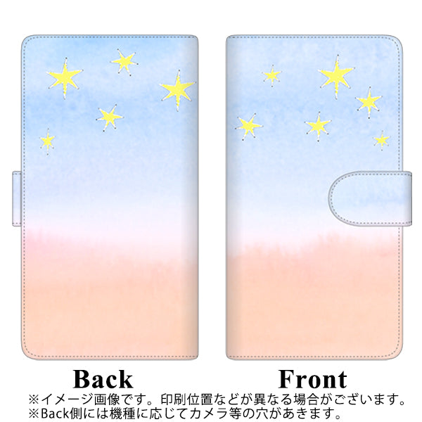 Xperia XZ3 801SO SoftBank YJ414 星夜空 通常型 プリント手帳型ケース