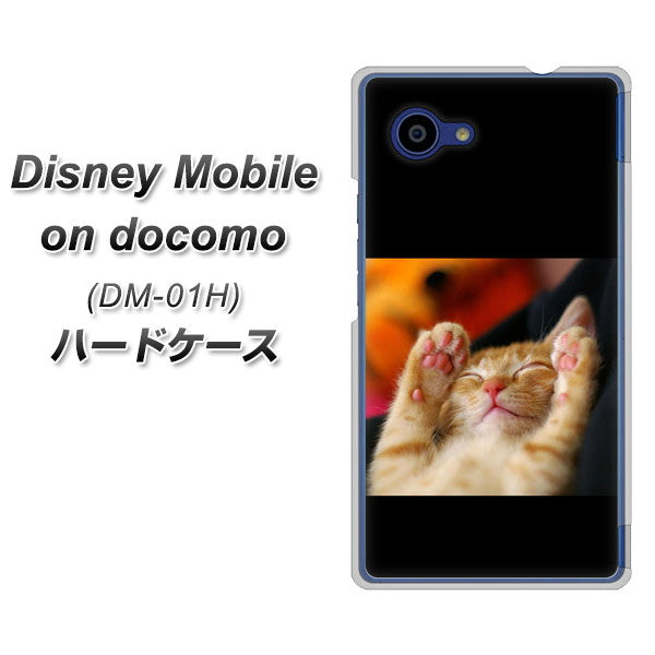 Disney Mobile on docomo DM-01H VA804 爆睡するネコ ハードケース 背面印刷