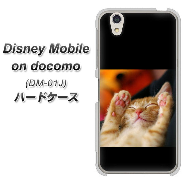 Disney Mobile DM-01J VA804 爆睡するネコ ハードケース 背面印刷