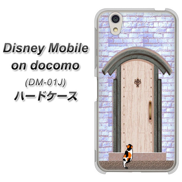 Disney Mobile DM-01J YA952 石ドア02 素材クリア ハードケース 背面印刷