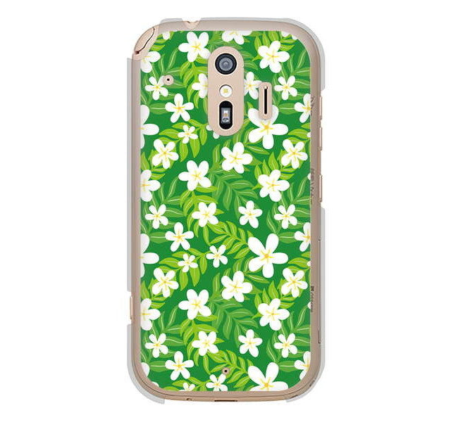 らくらくスマートフォン me F-01L docomo 760 ジャスミンの花畑 ハードケース 背面印刷