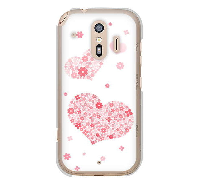 らくらくスマートフォン me F-01L docomo ビッグハート ハードケース 背面印刷