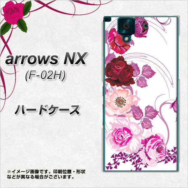 arrows NX F-02H docomo 116 ６月のバラ ハードケース 背面印刷