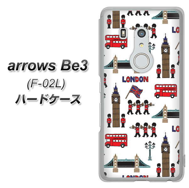 arrows Be3 F-02L docomo EK811 ロンドンの街 ハードケース 背面印刷