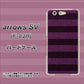arrows SV F-03H docomo 533 極太ボーダーPR&NV ハードケース 背面印刷