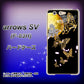 arrows SV F-03H docomo 1150 月に昇る蝶 ハードケース 背面印刷