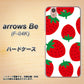 arrows Be F-04K docomo SC818 大きいイチゴ模様レッド ハードケース 背面印刷