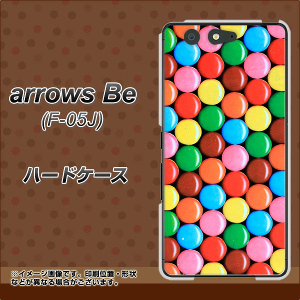 arrows Be F-05J docomo 448 マーブルチョコ ハードケース 背面印刷