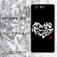 arrows Be F-05J docomo OE802 世界の言葉で「愛（ブラック）」のデザイン筆文字（書道家作品） ハードケース 背面印刷