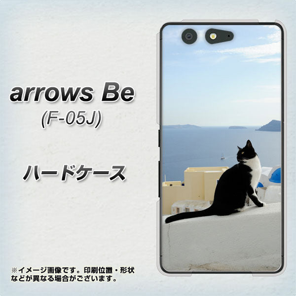 arrows Be F-05J docomo VA805 ネコと地中海 ハードケース 背面印刷