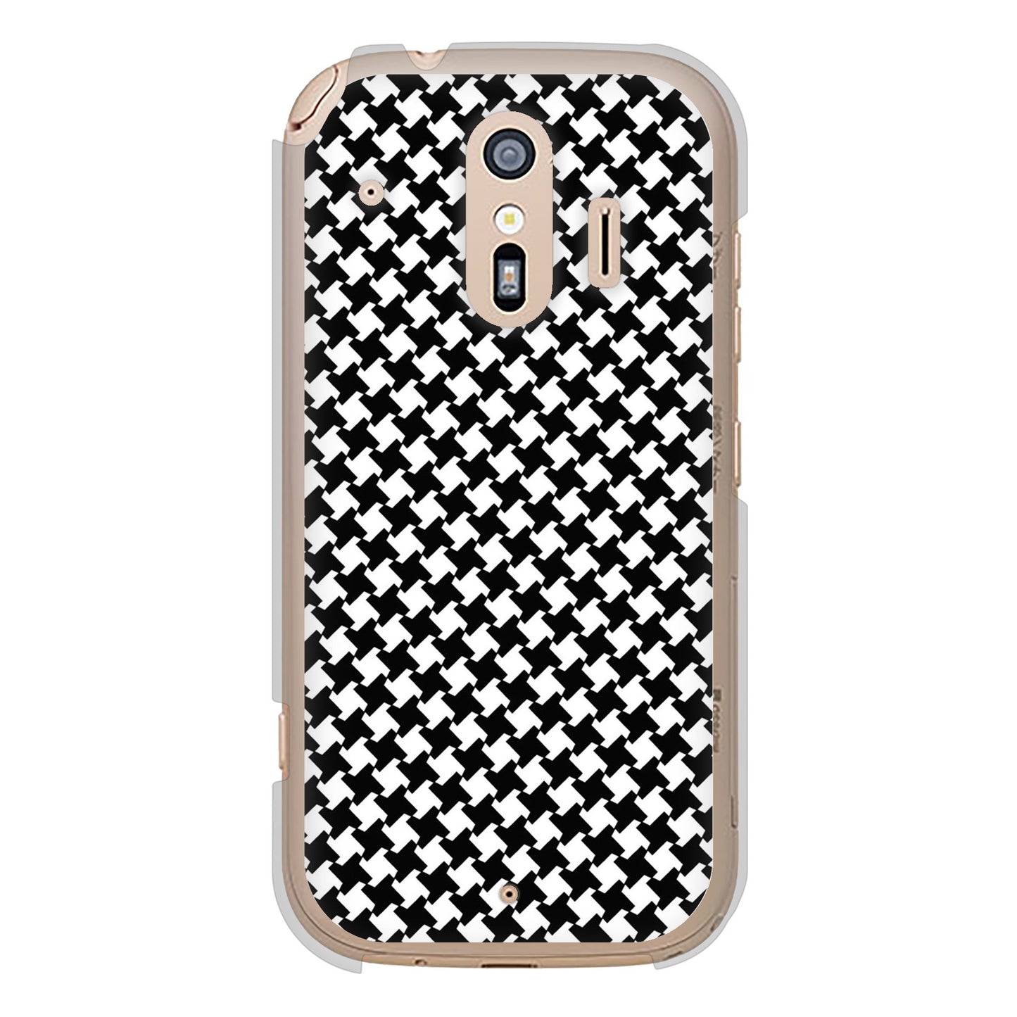 らくらくスマートフォン F-42A docomo 514 和柄＆筆文字 風車 ハードケース 背面印刷
