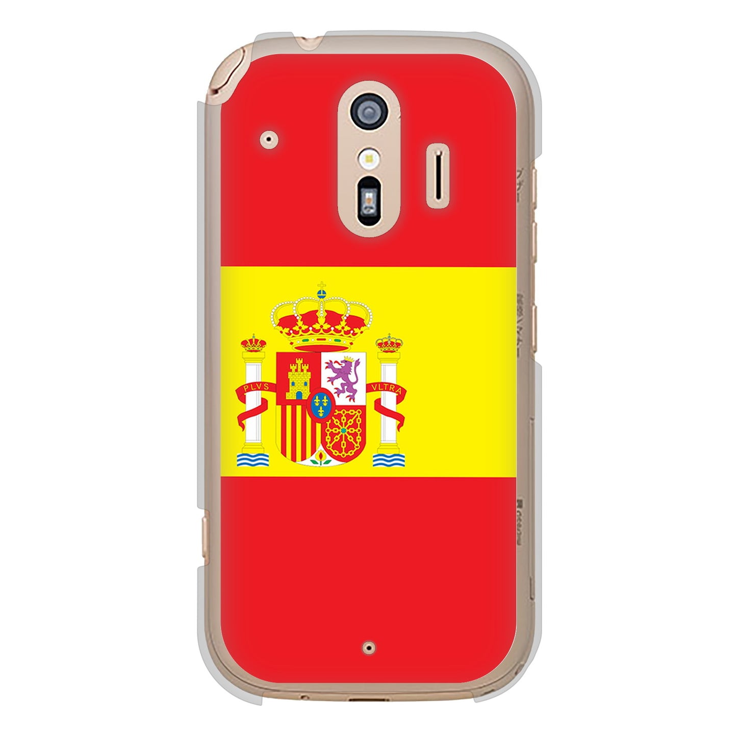 らくらくスマートフォン F-42A docomo 国旗 ハードケース 背面印刷