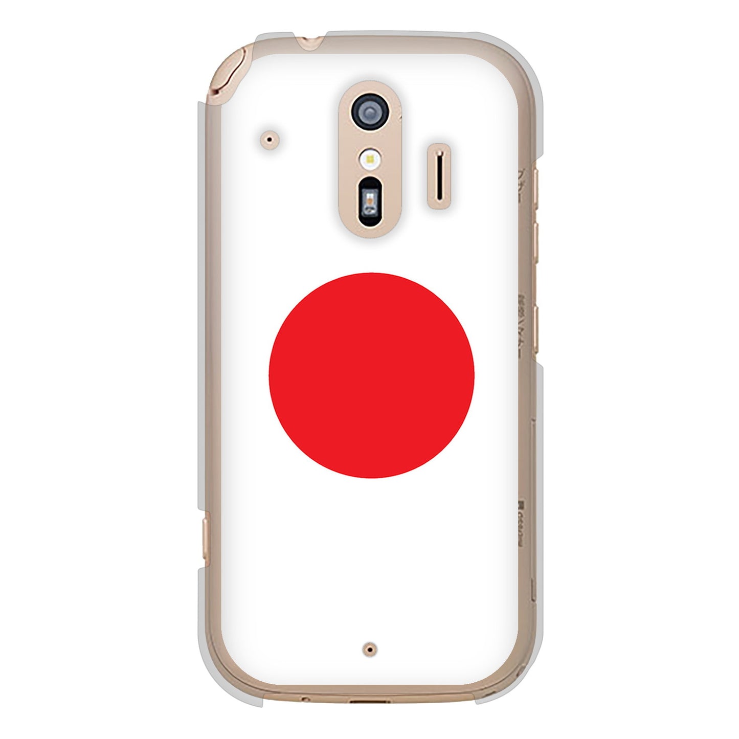 らくらくスマートフォン F-42A docomo 国旗 ハードケース 背面印刷