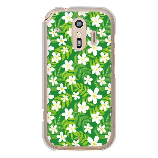 らくらくスマートフォン F-42A docomo 760 ジャスミンの花畑 ハードケース 背面印刷