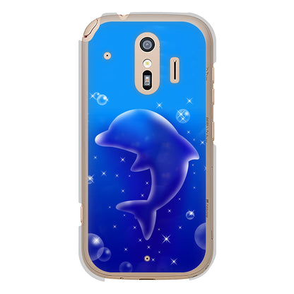 らくらくスマートフォン F-42A docomo 海の守り神 ハードケース 背面印刷