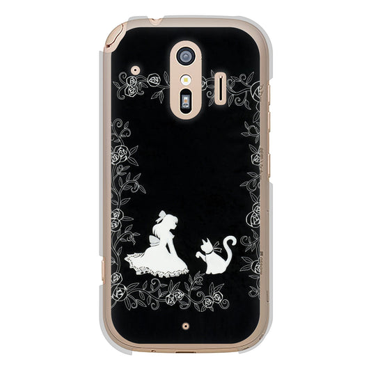らくらくスマートフォン F-42A docomo お姫様とネコ ハードケース 背面印刷