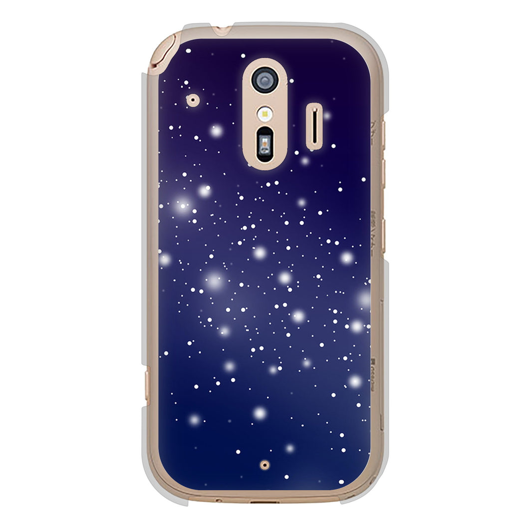 らくらくスマートフォン F-42A docomo 1271 天空の川 ハードケース 背面印刷
