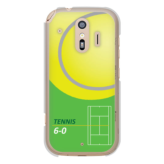 らくらくスマートフォン F-42A docomo IB920 TENNIS ハードケース 背面印刷