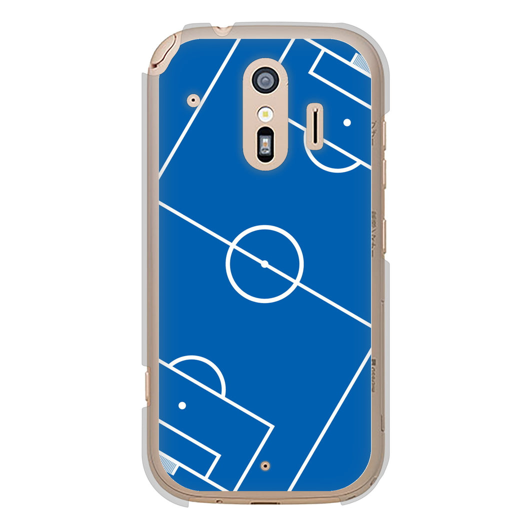 らくらくスマートフォン F-42A docomo IB922 SOCCER_ピッチ ハードケース 背面印刷