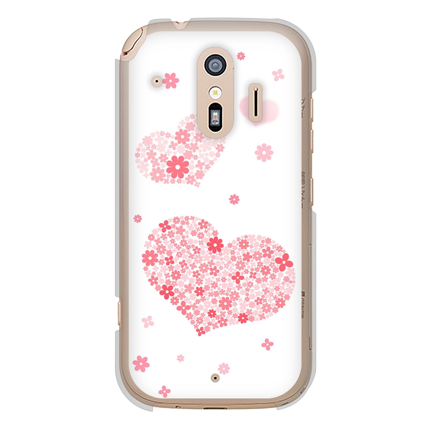 らくらくスマートフォン F-42A docomo ビッグハート ハードケース 背面印刷