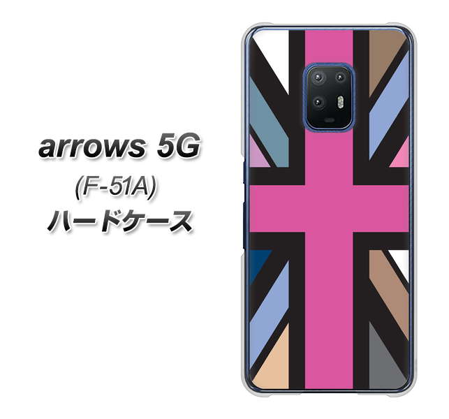 arrows 5G F-51A docomo 507 ユニオンジャック デスカラー ハードケース 背面印刷