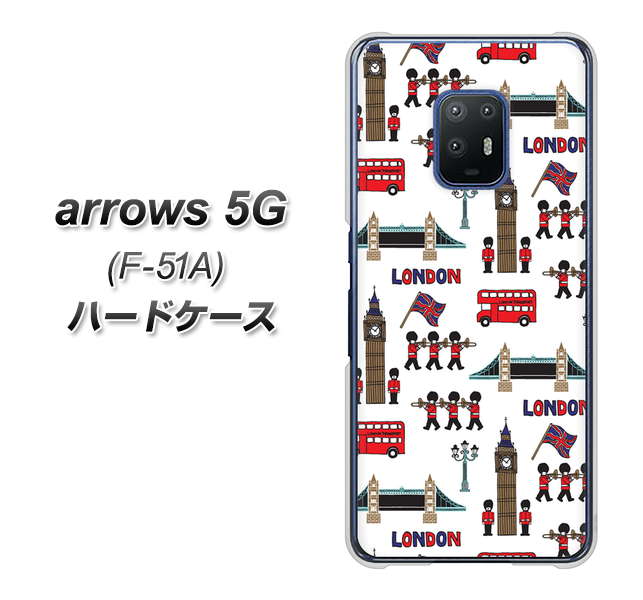 arrows 5G F-51A docomo EK811 ロンドンの街 ハードケース 背面印刷