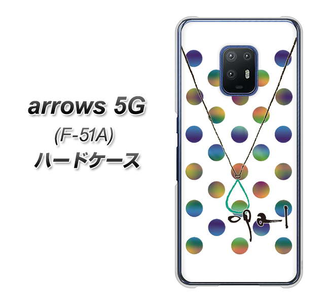 arrows 5G F-51A docomo OE819 10月オパール ハードケース 背面印刷
