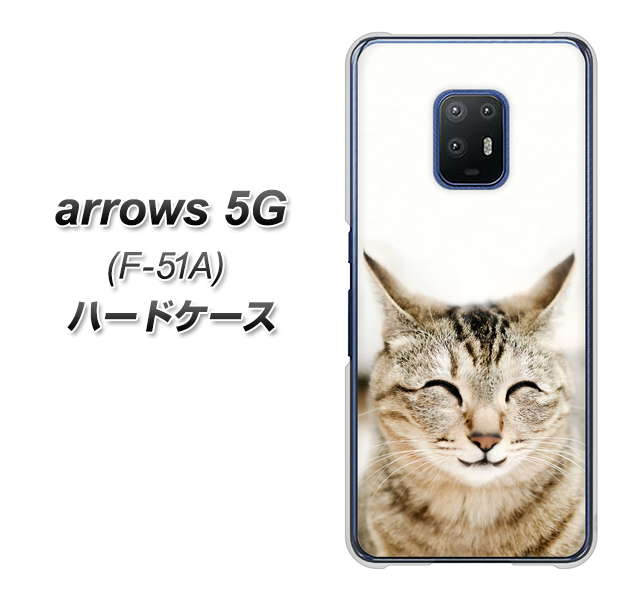arrows 5G F-51A docomo VA801 笑福ねこ ハードケース 背面印刷