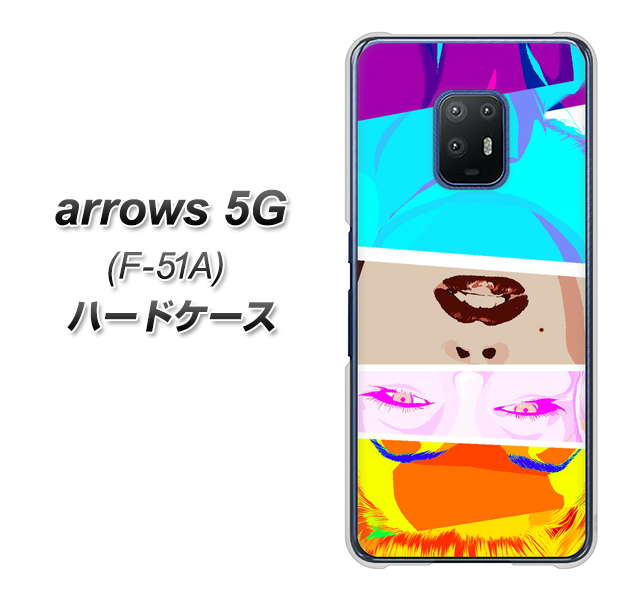arrows 5G F-51A docomo YJ211 マリリンモンローデザイン（D） ハードケース 背面印刷