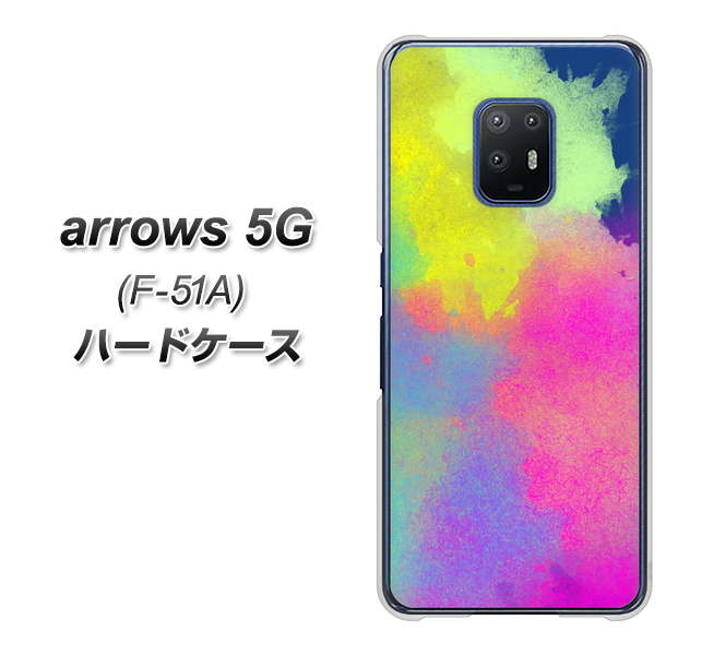arrows 5G F-51A docomo YJ294 デザイン色彩 ハードケース 背面印刷