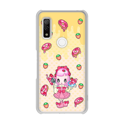 arrows We F-51B docomo むかいあぐる ストロベリードーナツ ハードケース 背面印刷